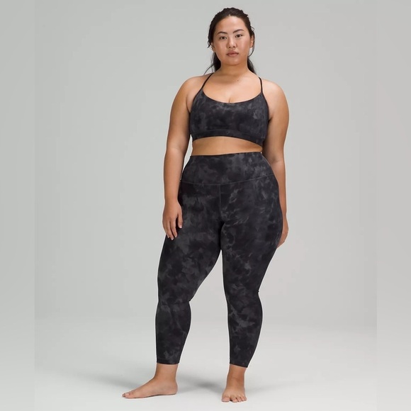 Lululemon Align High-Rise Pant 25" Leggings in Diamond Dye Pitch Grey, Size 14 - Picture 2 of 14